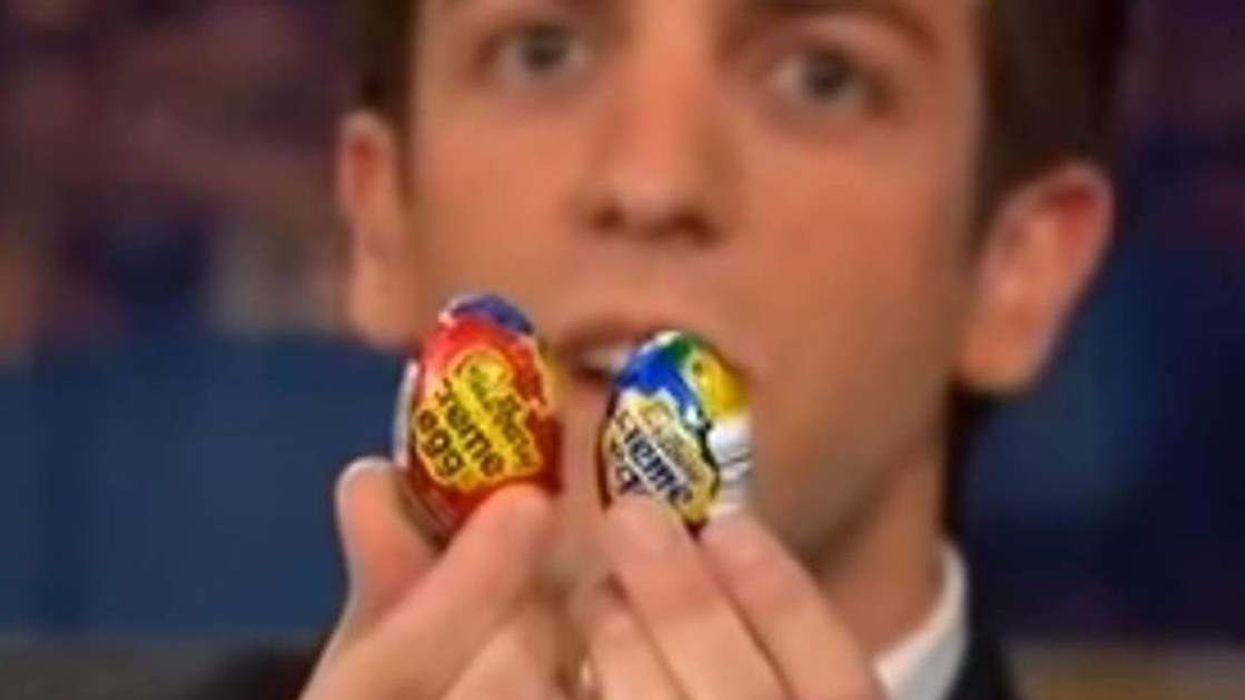BJ Novak provided proof that Cadbury eggs were shrinking in size back in 2007